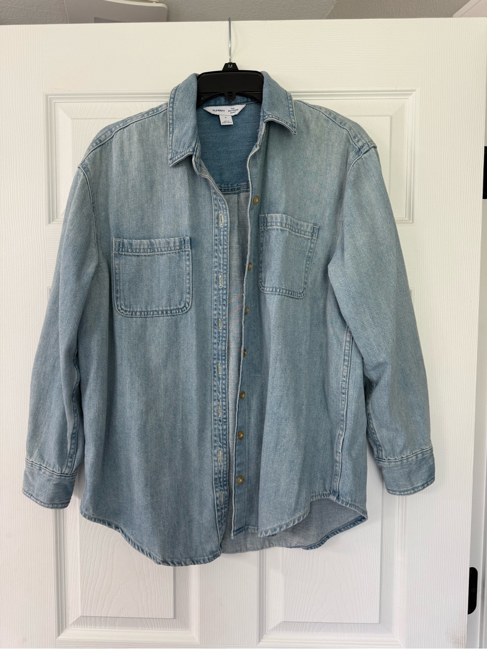 Old Navy Light Wash Denim Shirt Jacket - Pale Blue